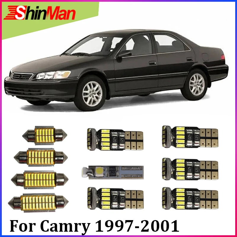 

ShinMan 8x Error Free Reading light Car Light Interior light LED kit For Toyota Camry LED Interior Package 1997-2001Accessories