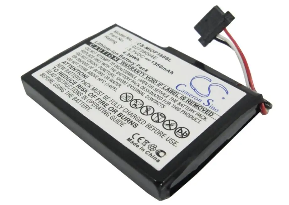 Аккумулятор Cameron Sino 1350 мАч для MICROMAXX MM95242 MITAC Mio P360 P560 P560t P565 02739004E E3MT07135211 |
