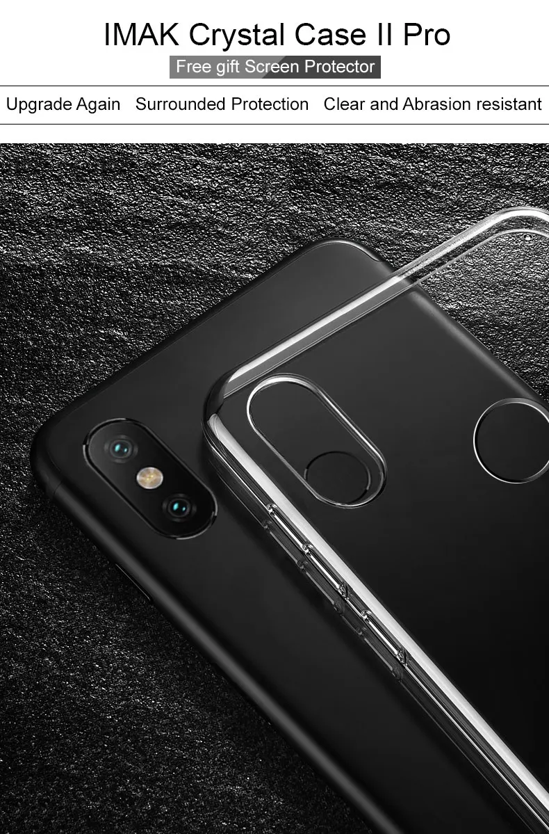 Xiaomi mi 8 чехол Xiaomi mi 8 чехол IMAK Pro II Прозрачный Кристалл жесткая задняя крышка из ПК чехол для mi 8 SE