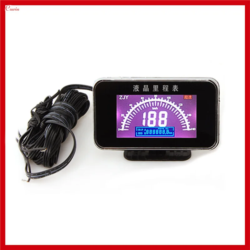 

New 2 Funtions Digital Lcd 12v / 24v Car Truck Speedometer Speed Meter + Odometer Gauge Meter