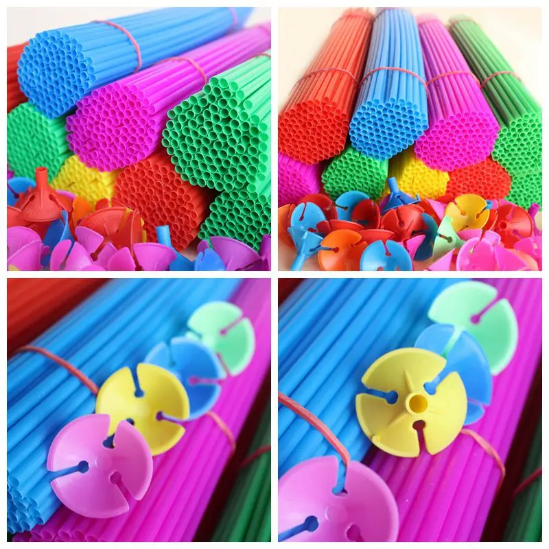 10pcs 30CM Balloon Accessories Balloon Holder Sticks with Cups Party