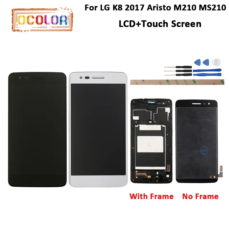 Ocolor для LG K8 2017 Aristo M210 MS210 ЖК-дисплей Дисплей и Сенсорный экран + инструменты Замена