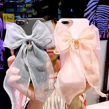 

Gift For iPhone 7 Case Bow Bling Lovely clear phone Case For iPhone 7Plus