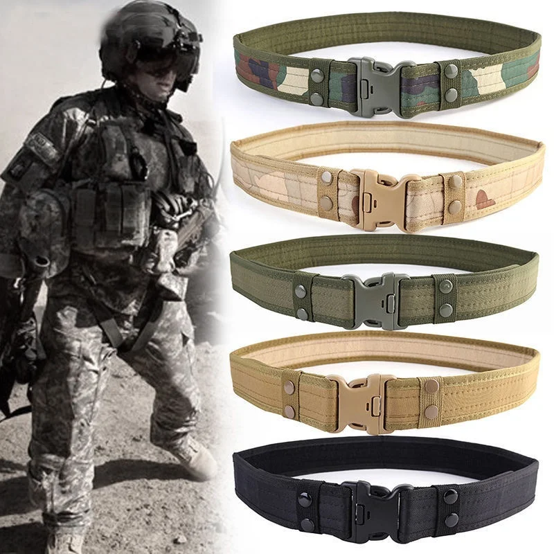 Tactical Adjustable Belt Outdoor Hiking Climbing Hunting Load Bearing