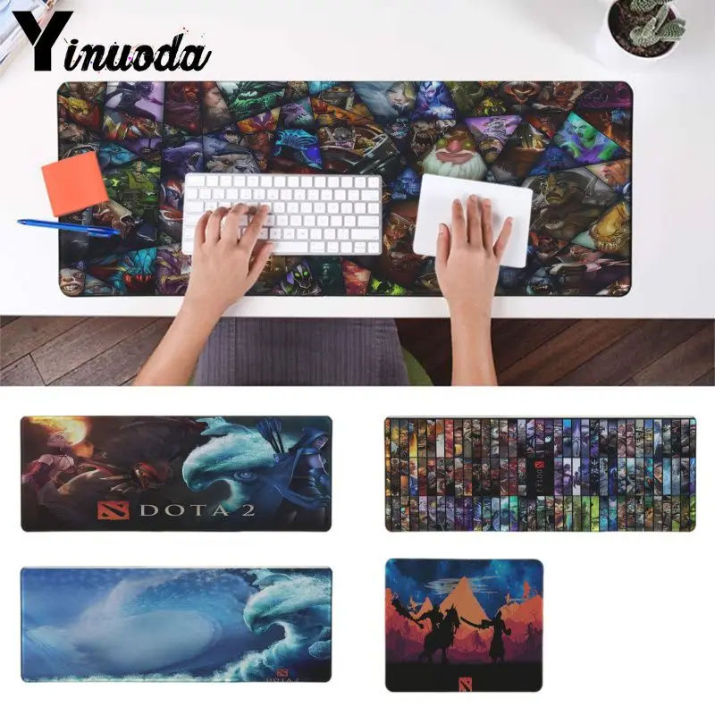 Yinuoda винтажный крутой игровой коврик Dota 2 настольный резиновый для мыши ноутбука