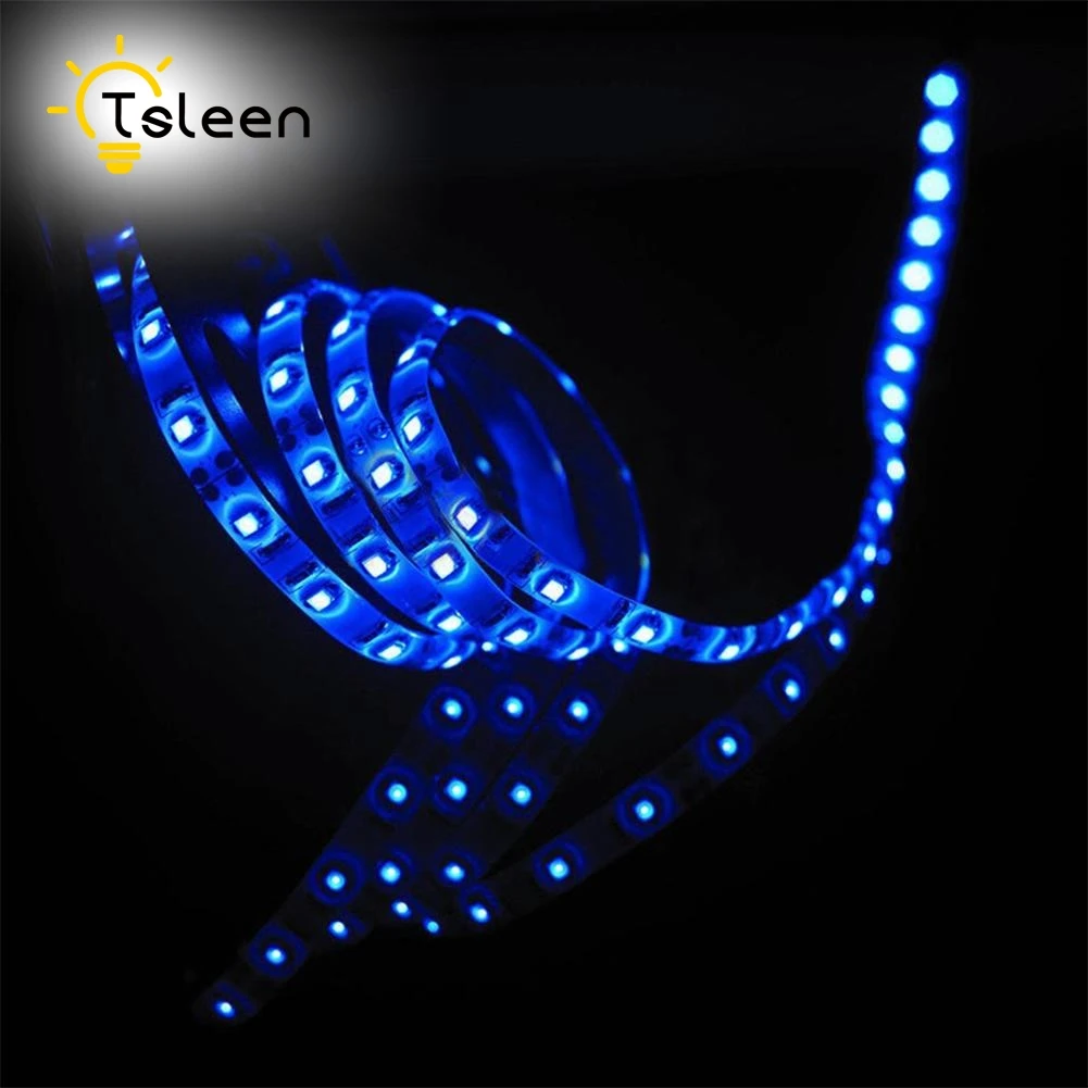 

TSLEEN USB LED Strips SMD3528 Light 5V Adapter String Christmas Decor Lamp Tape For TV Led Background Lighting 50CM 1M 2M 5M