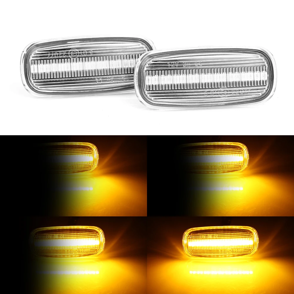 

2pcs Led Dynamic Side Marker Turn Signal Light Sequential Blinker Light Flowing Water Indicators For Audi A3 S3 A8 D2 TT 8N