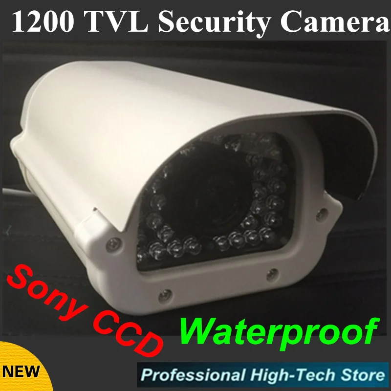 Водонепроницаемая камера видеонаблюдения Sony CCD 1200TVL 1/3 дюйма 36 светодиодов |