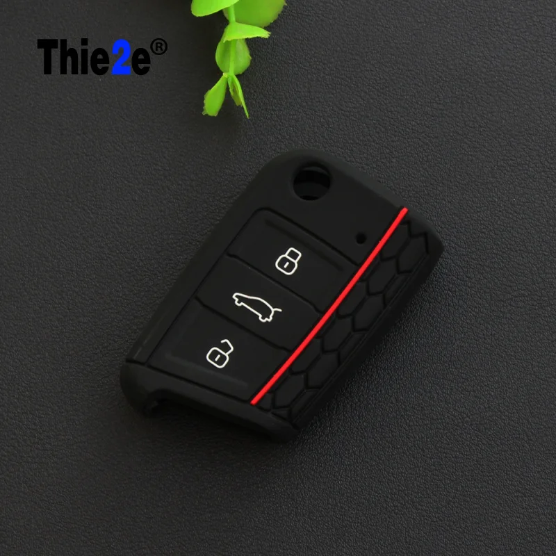 

2016 New Real Car Accessories Key Case Bag Cover For Volkswagen Vw Golf 7 Mk7 Skoda Octavia A7 Seat Leon Ibiza Silicone Portect