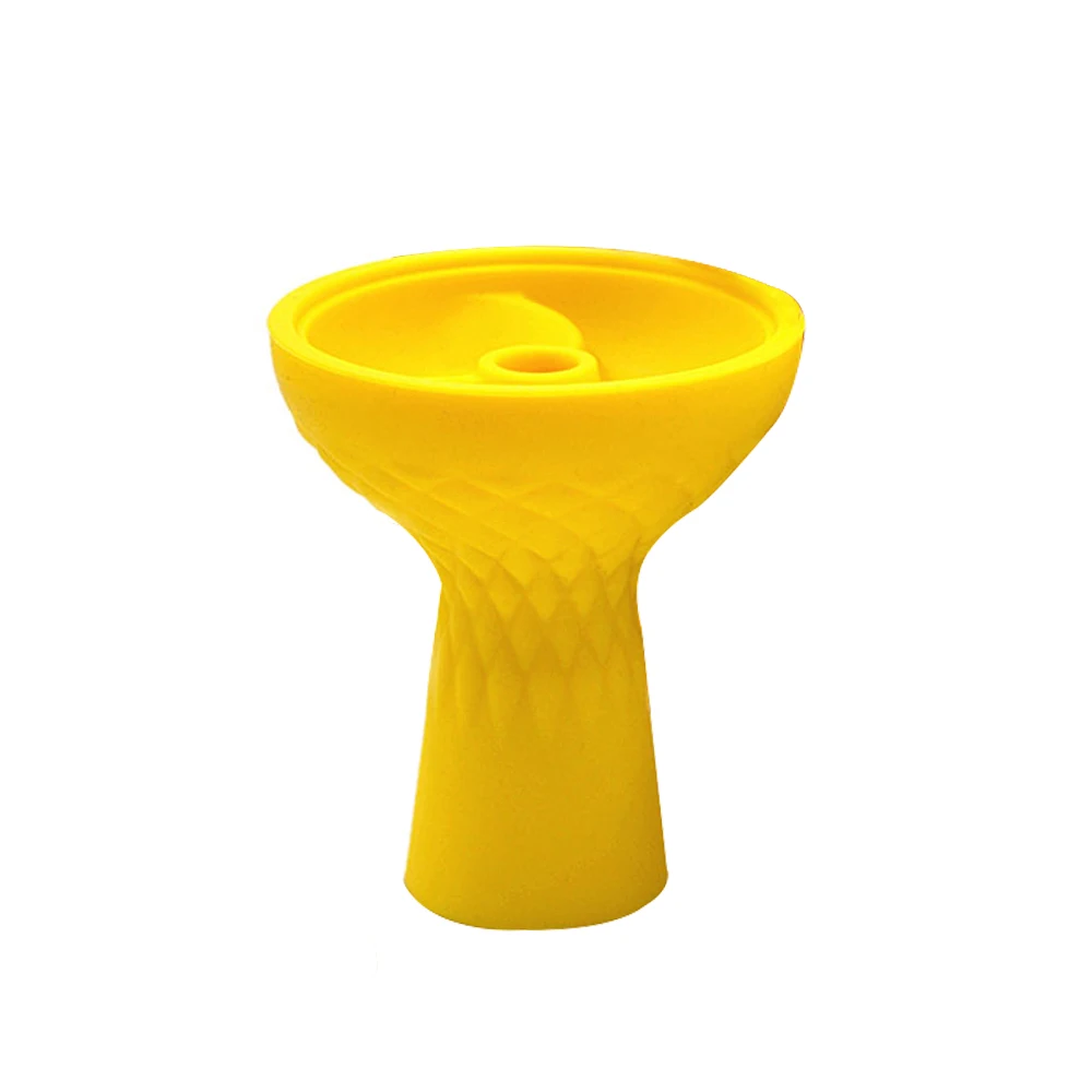 3 винта силиконовая чаша для кальяна силиконовая головка для кальяна уголь - Цвет: Цвет: желтый