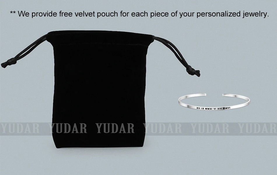 rhodium-white-gold-925-sterling-silver-roma-number-personalized-engrave-bangle-cuff-YDS-1105-3