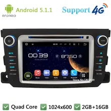 Quad Core 1024*600 Android 5.1.1 Car DVD Player Radio Stereo DAB 3G/4G WIFI GPS Map For Mercedes-Benz Smart Fortwo 2011-2014