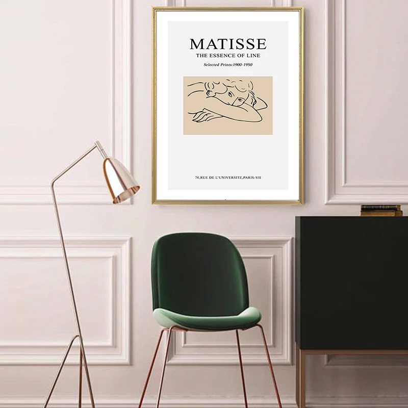 Простые Модные Современные эскизные фигурки Matisse стильные украшения для дома
