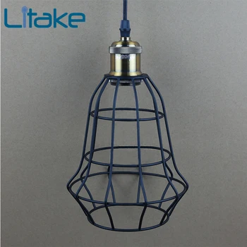 

Litake Retro E27 Iron Ceiling Lamp Holder Light Case Home Villa Hotel Bar Decoration (without Light Source)