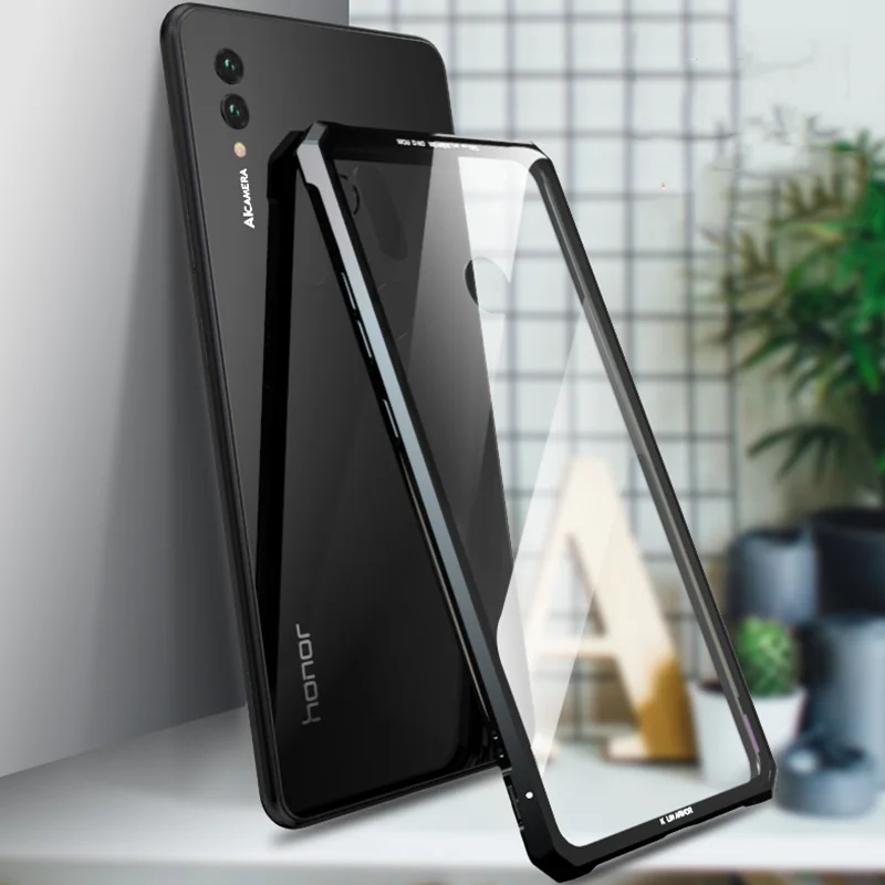 Роскошный металлический чехол для huawei Honor 8x max Алюминиевый бампер жесткий