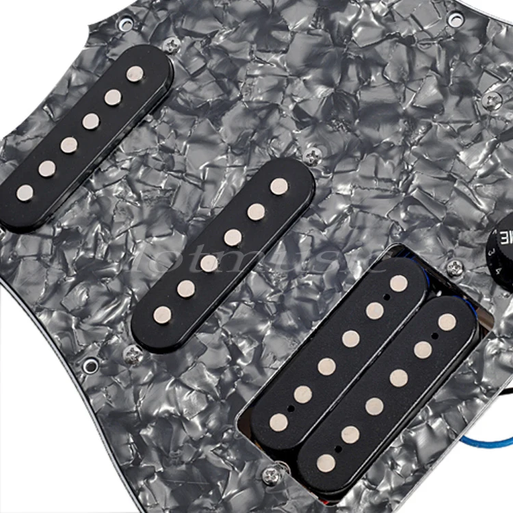 Гитара Prewired загруженная накладка HSS царапина Пластина для электрогитары запасные части для гитары черный жемчуг
