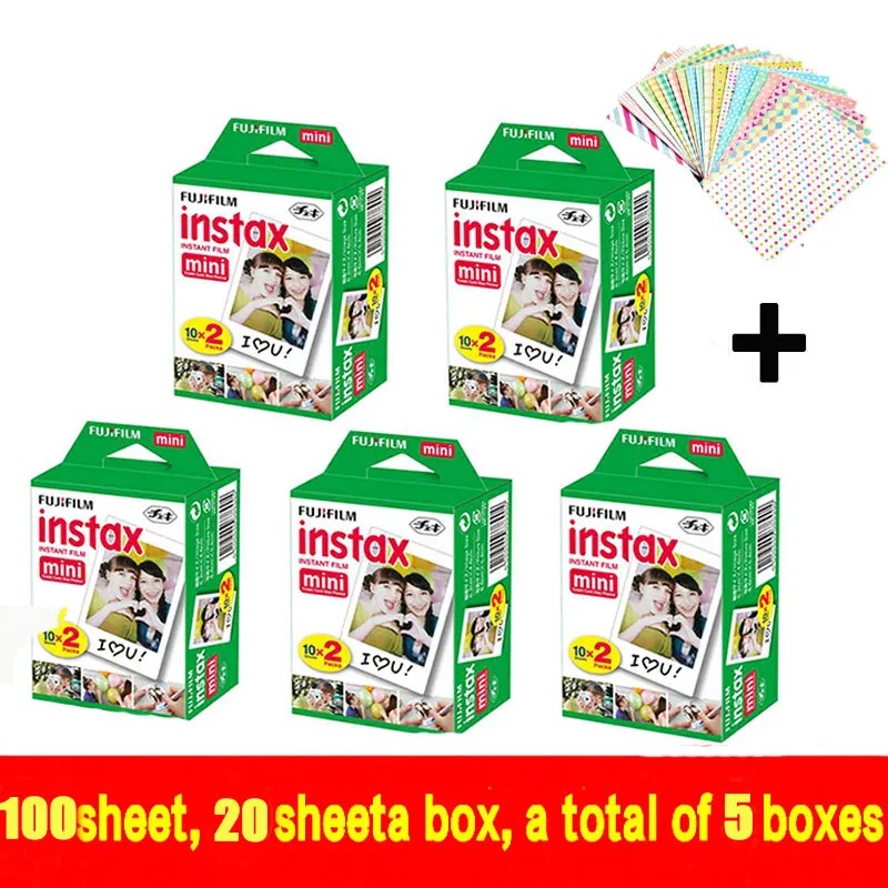 Prix pour Véritable Fujifilm Instax Mini 100 feuille Film Instantané Blanc Bord Pour Fuji Mini 7 s 8 25 50 s 70 90 300 et Partager SP-1 Prix pour Véritable Fujifilm Instax Mini 100 feuille Film Instantané Blanc Bord Pour Fuji Mini 7 s 8 25 50 s 70 90 300 et Partager SP-1