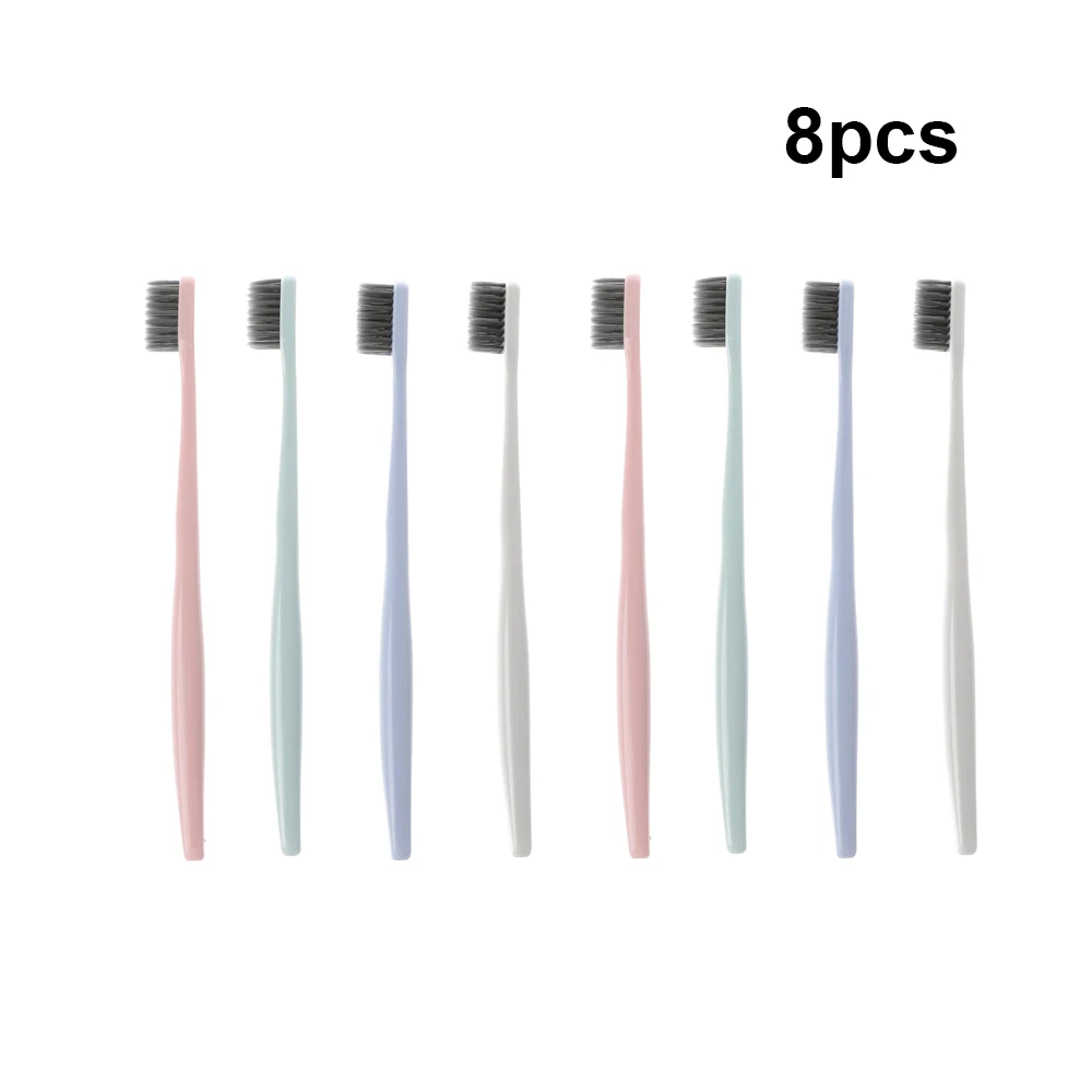 

8Pcs Toothbrush Ultra Soft Bristle Brushes Bamboo Charcoal Nano Brush Tooth Brush Dental Oral Care Hygiene Teeth Brush