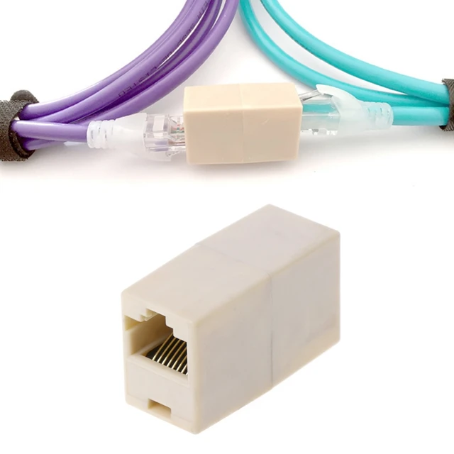 5 RJ45 CAT5 CAT5E Network Ethernet Connector Adapter Cable Accessories Computer Computer Connectors Converter Electronics Gadget RJ45 Brand Name: OOTDTY
