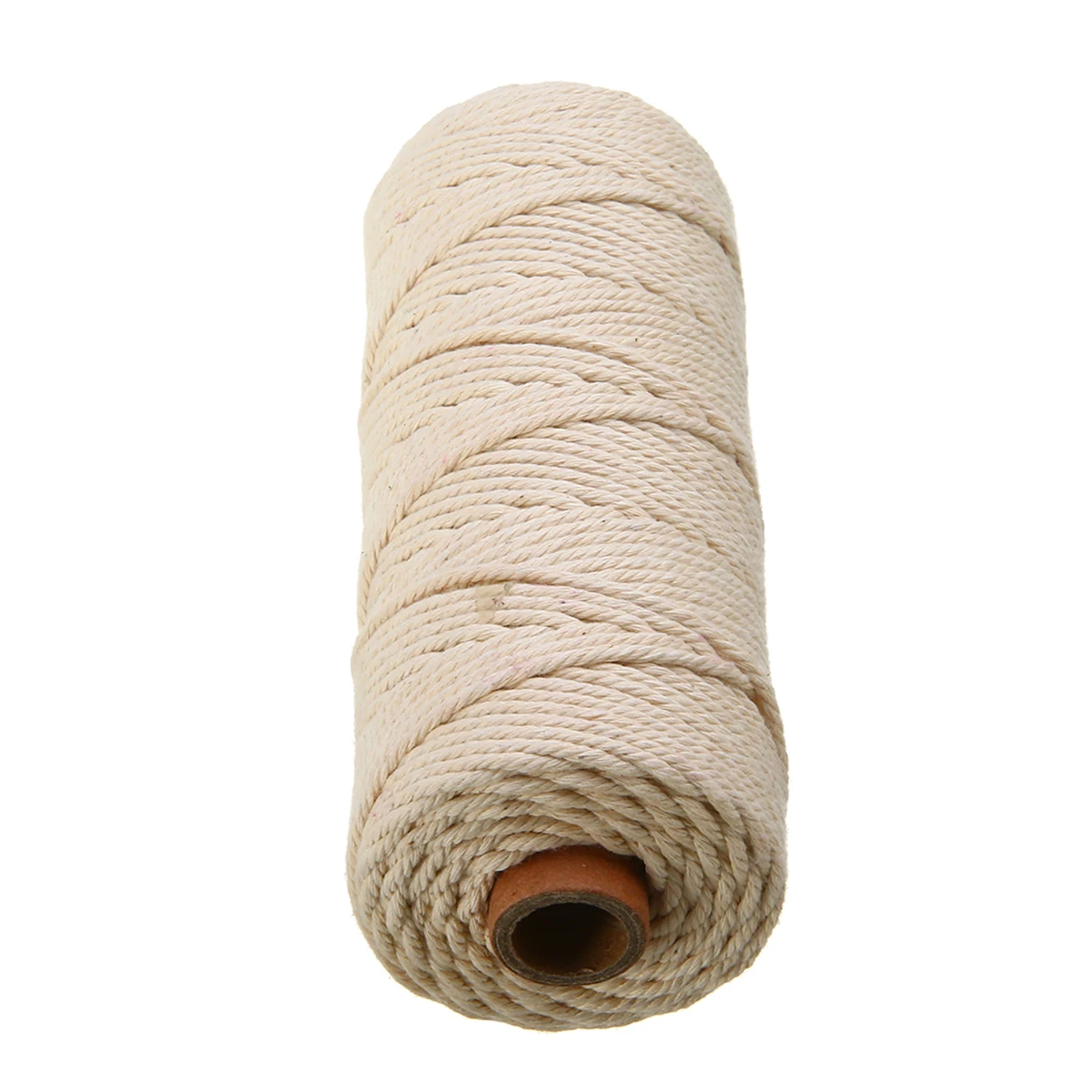 1pc Beige Cotton Cord Rope 3mm Diameter Natural Cotton Braided Twist Cord Artisan Handmade DIY Halloween Christmas Decoration