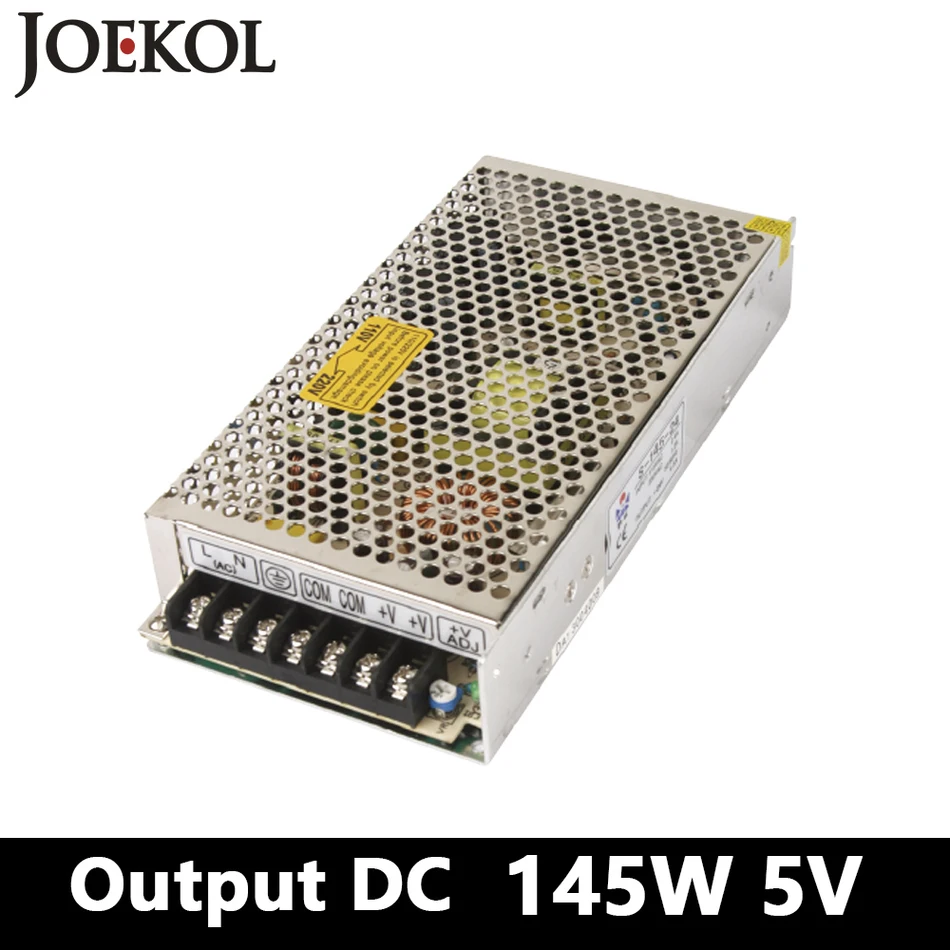 

switching power supply 145W 5v 29A,Single Output voltage converter for Led Strip,AC110V/220V Transformer to DC 5V