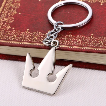 

12pcs/lot Hot Game Kingdom Hearts Crown Keychain can Drop-shipping Metal Key Rings For Gift Chaveiro Key chain Jewelry