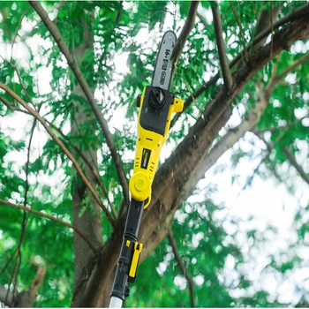 Online 220V Plug-in Type High Branch Saw 710W Long Pole Shear High-altitude Telescopic Electric Chain Saw KM-PCS06-710