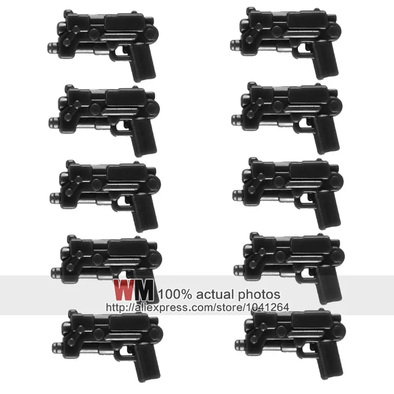 

WM 10pcs/lot Weapons of Moden War Buildng Blocks Halo Science fiction Weapon Pack Baby Toys