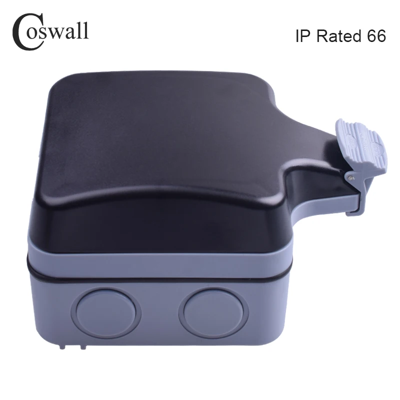 Coswall IP66 водонепроницаемый открытый настенный выключатель питания розетка 13A