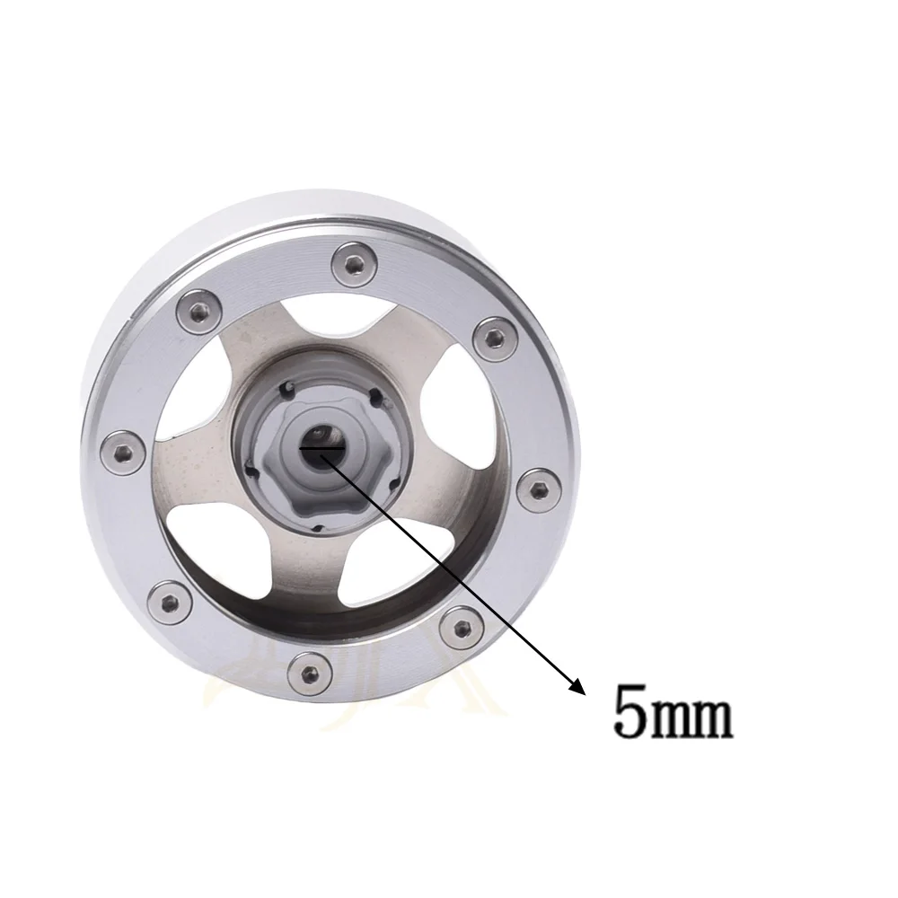 4 шт матовые серебряные 1 9 Beadlock колеса диски для 1/10 RC Гусеничный осевой SCX10 II 90046