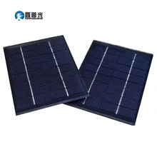 Mini Panel Solar de vidrio para exteriores, módulo de celda de 2W, 8V, 146x107x3mm para batería 18650, luz de juguete, lámpara LED, cargador de energía
