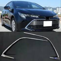 Для Toyota Corolla Sport хэтчбек 2019 ABS Chrome автомобиль передний Центр решетка Gird полоса отделка Авто внешние аксессуары