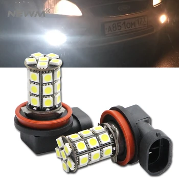 

2x H8 H9 H11 LED canbus 5050 Bulbs For Fog Lights For FORD MONDEO MK3 MK4 C-MAX S-MAX FOCUS 01+ FUSION