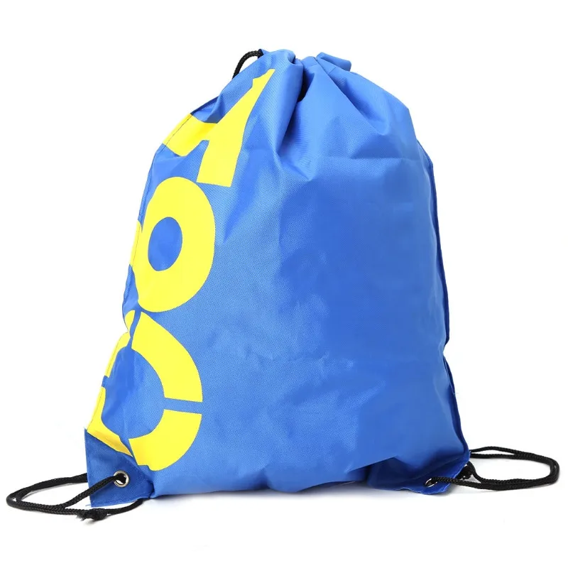 Рюкзак для покупок, сумки на шнурках, водонепроницаемые, для путешествий, для пляжа, спортивная обувь, спортивная сумка - Цвет: Синий