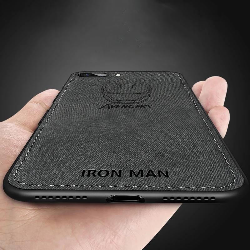 

Ultra-thin Iron Man Cloth Soft Silicone Phone Case For iPhone Xs Max 6 6s 7 8 Plus X XR Marvel Spiderman Back Cover Coque