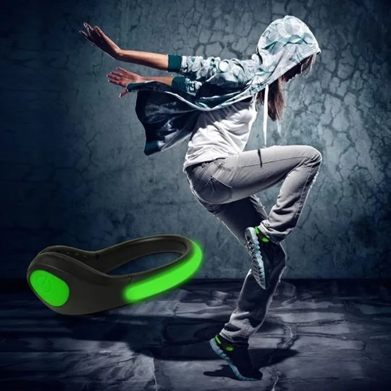 led shoe clip Runners Night Useful Novelty Tool Outdoor Clip Shoes Safety Flash Glowing Light for Running Cycling Bike lamp GiC