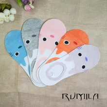 Летние удобные женские носки из хлопка и бамбукового волокна с рисунком кота для девочек короткие женские невидимые цветные носки для девочек и мальчиков 12 пар = 24 шт. WS95