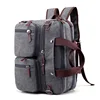 Canvas 17" laptop backpack Male Shoulder Laptop bag 14 17.3 inch Female stylish large 3 in 1 Notebook bag Black Blue Gray 2018 2