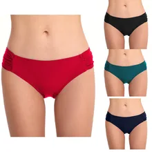 Бикини mujer, женские сексуальные плавки со средней талией, Пляжное бикини с рюшами, купальные брюки, трусики, накидка