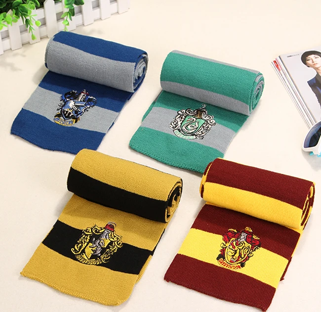 Slytherin шарф шейный платок Косплей костюмы Ravenclaw Gryffindor Hufflepuff Ravenclaw подарок на Хэллоуин для детей дропшиппинг