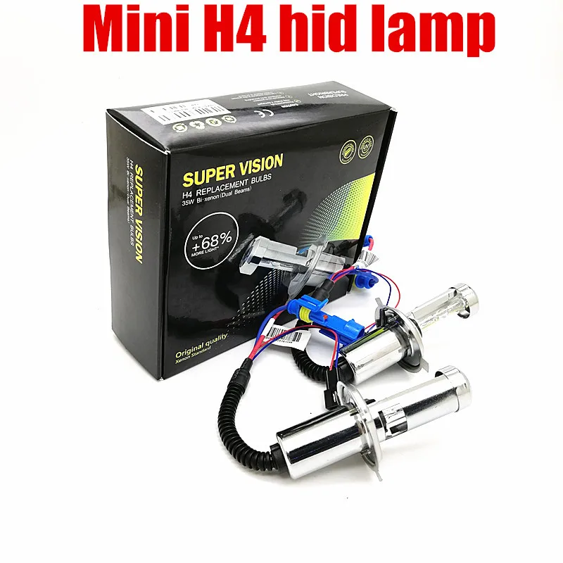 Buy 2 pcs mini xenon lamp 35W H4 high low Bi xenon