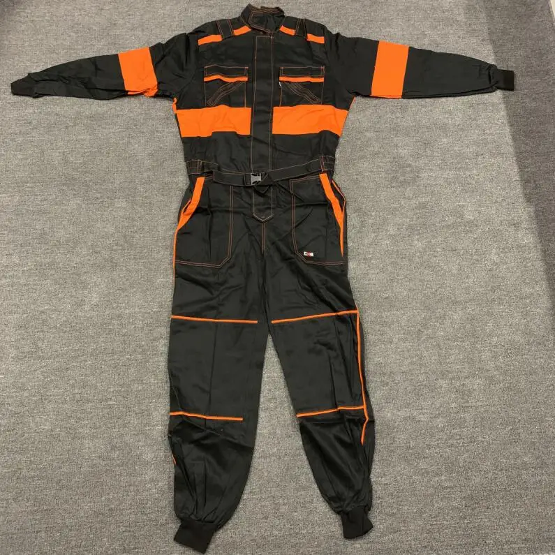 

2019 New Men's clothing Welding Big Man Loose Exit Metal Zipper overalls work clothes jumpsuit plus size