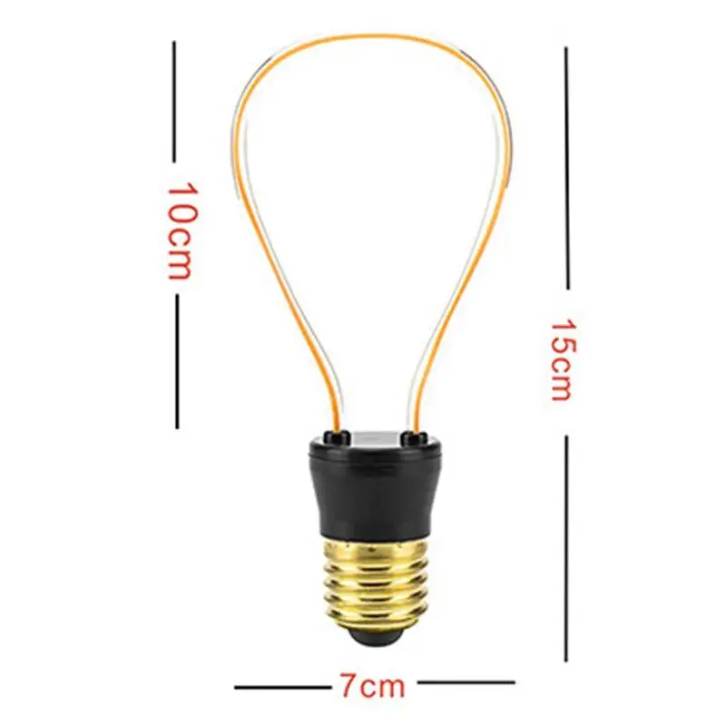 Ретро лампочка эдисона E27 220-240 V A60 ST64 G95 нити Винтаж декоративный светильник с регулируемой яркостью, ампулы лампа накаливания Эдисона лампа - Цвет: JH-P