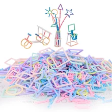 300 шт составное здание блоки DIY умная палочка волшебная палочка креативный пластиковый блочный Интеллектуальный палочки ручные игрушки для детей