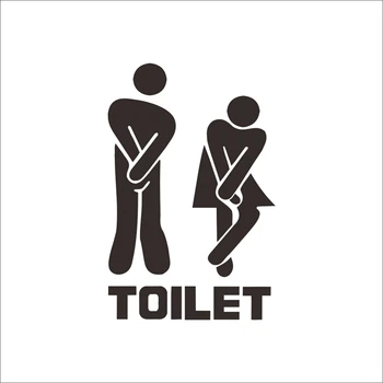 

2017 Toilet Entrance Sign Decal Vinyl Wall Sticker For Shop Office Home Cafe Hotel Toilet Bathroom Wall Door Decoration