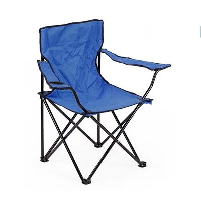 Портативный складной алюминиевый Оксфорд ткани стул открытый рыбалка кемпинг с спинка кресло для рыбалки кресло для отдыха отдых на природе подлокотник и подстаканник рыболовный стул - Цвет: Синий