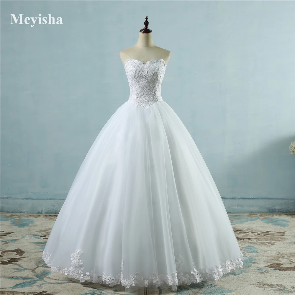 ZJ9081 Lovely font b Wedding b font Dress Sweetheart Ball font b Gown b font Bride
