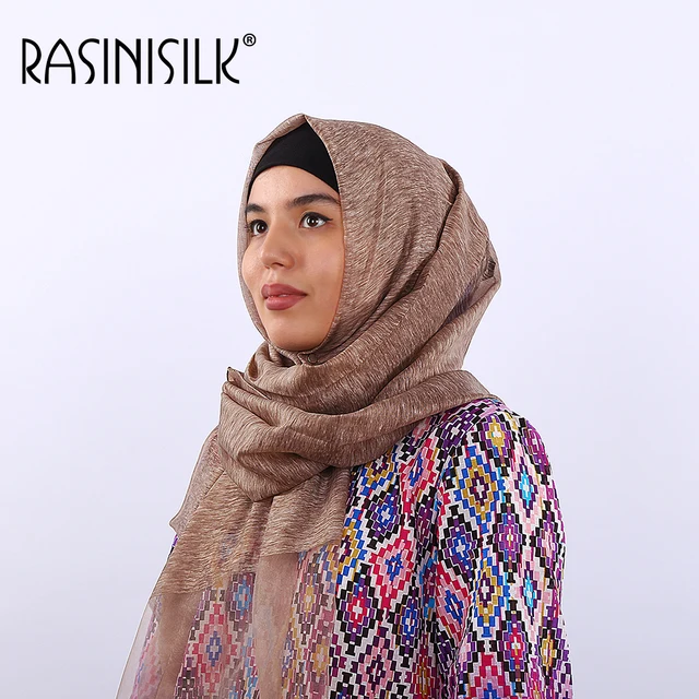 RASINISILK Nouveau polyester dentelle écharpe 98*192 cm longue mode Musulman foulard Islamique Tête Usure