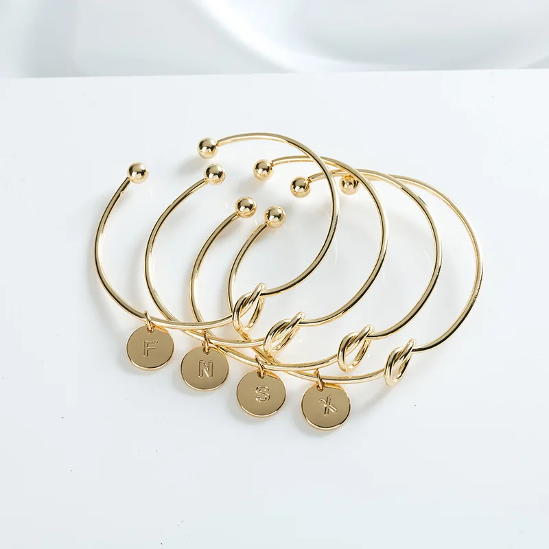 

1 Pcs Sell G-Z Fashion Hologram Bracelets Rose Gold/Silver Alloy Letter Snake Chain Charm Bracelet Female Personality Jewelry