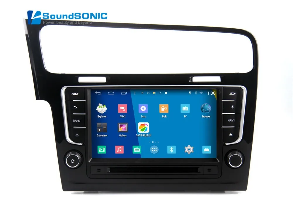 Для Volkswagen Гольф 7 MK7 VII 2013 Android 4.4 Авторадио автомобиля медиа-Стерео DVD GPS аудио-видео плеер+ HD Камера